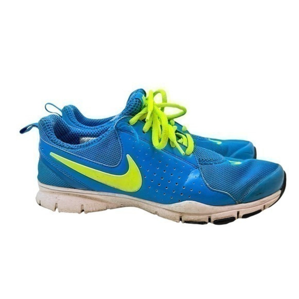 Nike Training Blue Volt Green Athletic Training Shoes 454445-431 Women's Size 8